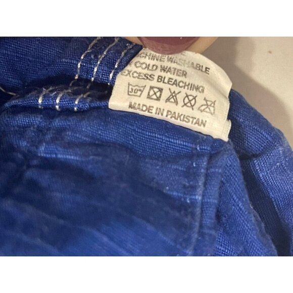 Drawstring Gear Up Pants  One Size Blue With White Mesh - Picture 8 of 9